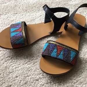 AZTEC Beaded Colorful Sandals